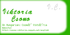 viktoria csomo business card